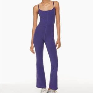 Aritzia Divinity Kick Flare Jumpsuit, Deep Violet, XS